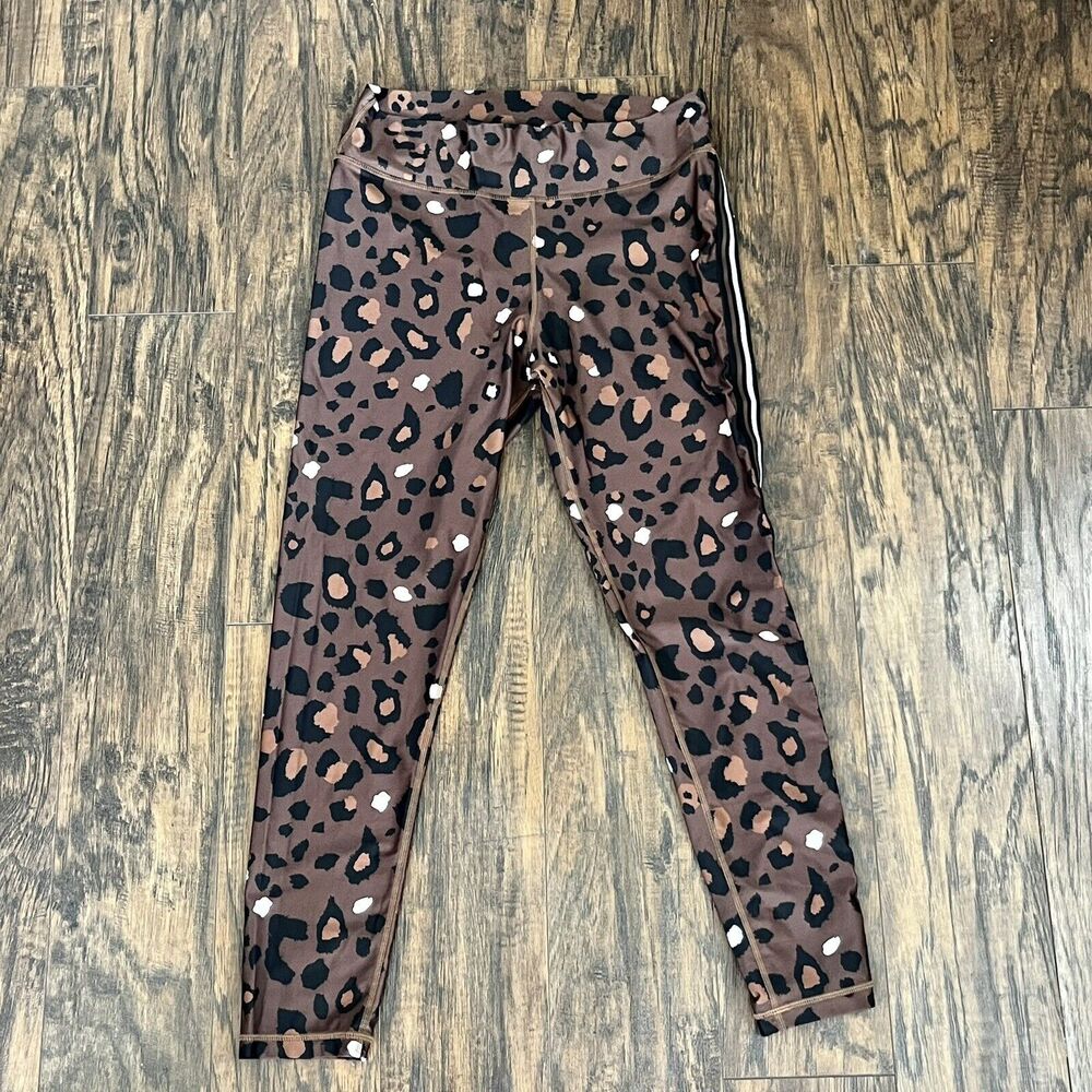 The Upside Tobacco Leopard Midi Leggings Size 10